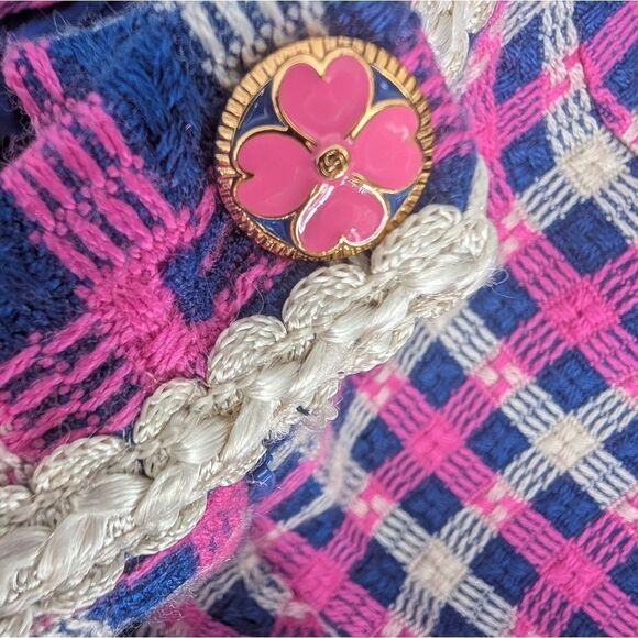 Gucci Pink and Blue Pleated Pencil Skirt - Picture 4 of 7